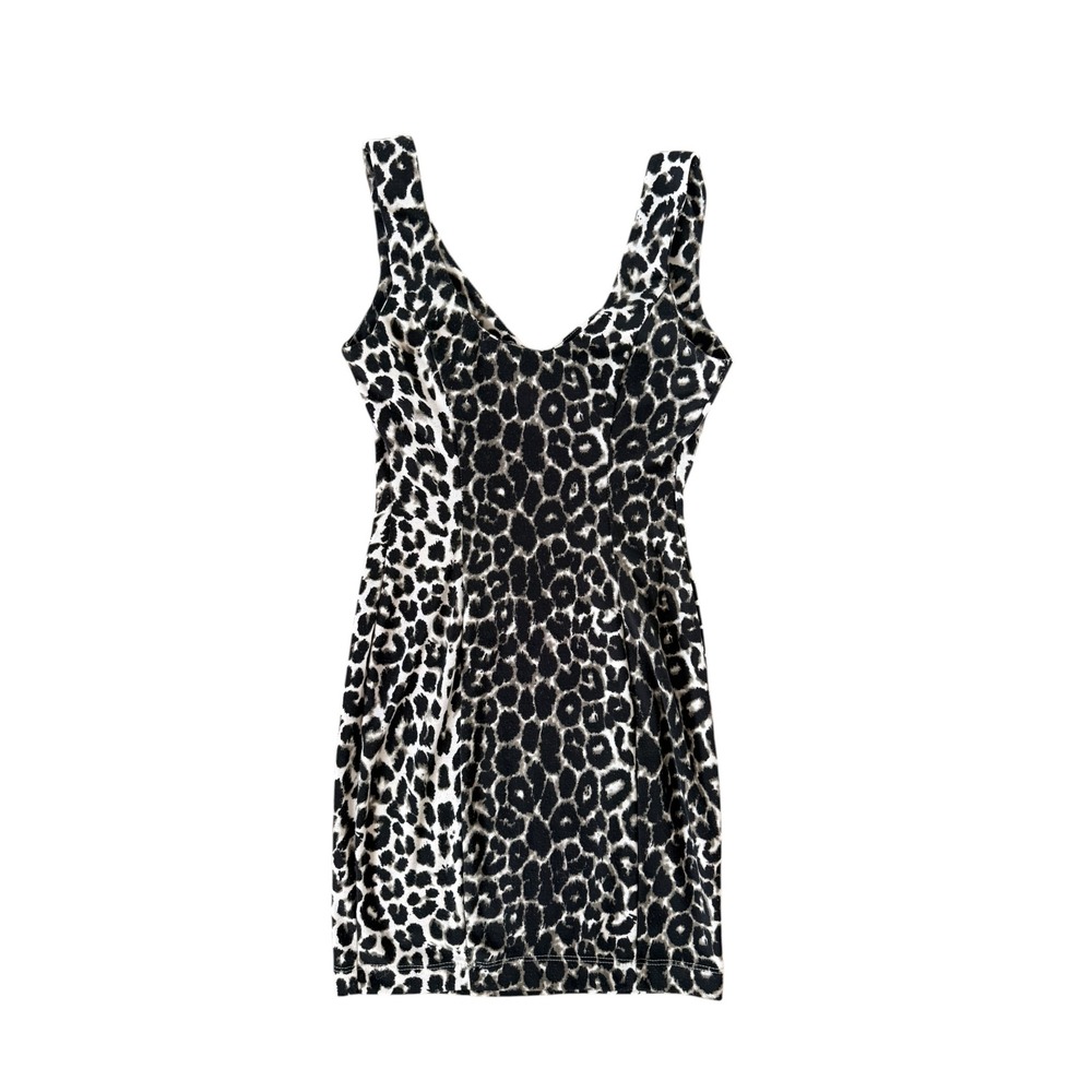 Necessary Objects Ady Gluck-Frankel Leopard Print Mini Dress Medium Sleeveless